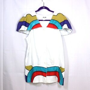 Pier 26 Vintage Rainbow Cape Top Size 12 Retro Mod